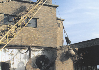 Flax Factory Demolition - Queens Estate, Sandringham - 2001
