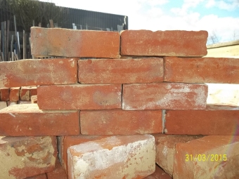 Reclaimed red bricks