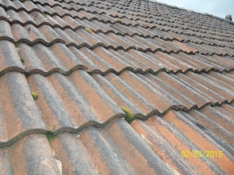 Reclaimed roof tiles
