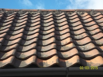 Reclaimed roof tiles