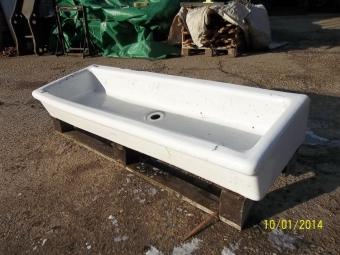 Reclaimed white sink