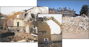 Some of the demolition projects that Cole Demolition has undertaken Some of the demolition projects that Cole Demolition has undertaken