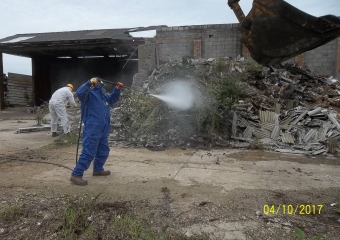 Asbestos cement removal, Martham, Norfolk - 2017