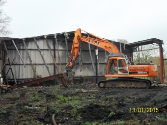 Fire damaged building, Billericay, Essex - 2015