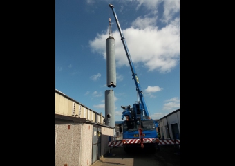 Industrial Chimney, West Norwich Hospital - 2012